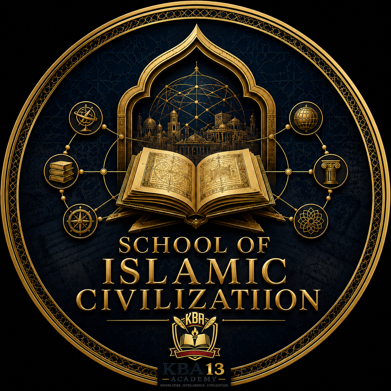 KBA13 Academy School of Islamic Civilization emblem
