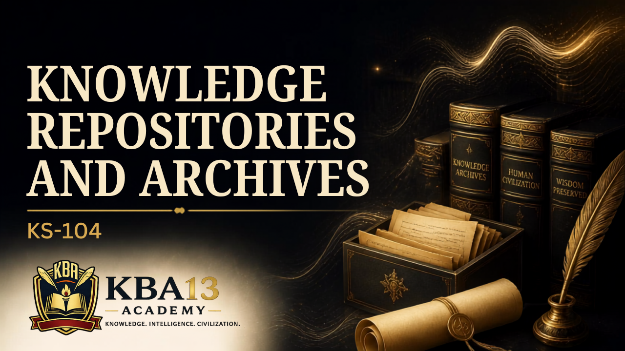 KS-I04 — Knowledge Repositories and Archives