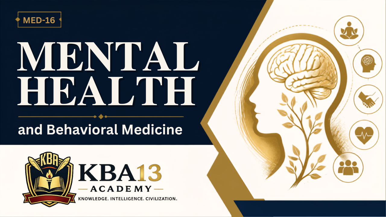 MED-16 — Mental Health and Behavioral Medicine