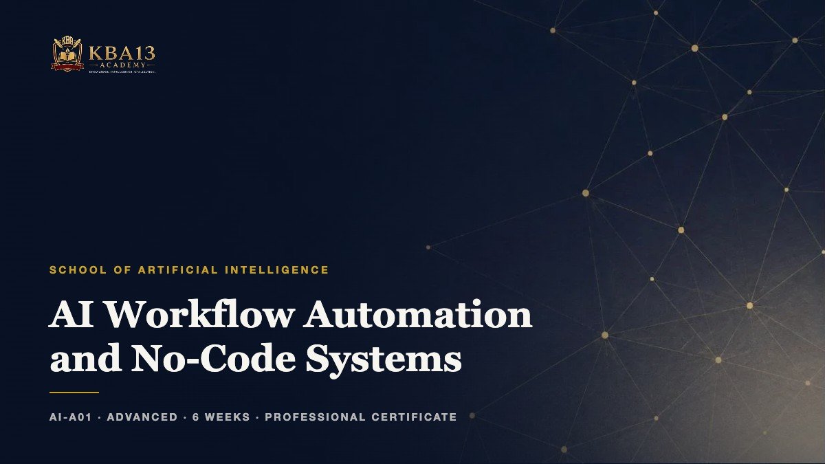 AI-A01 — AI Workflow Automation and No-Code Systems