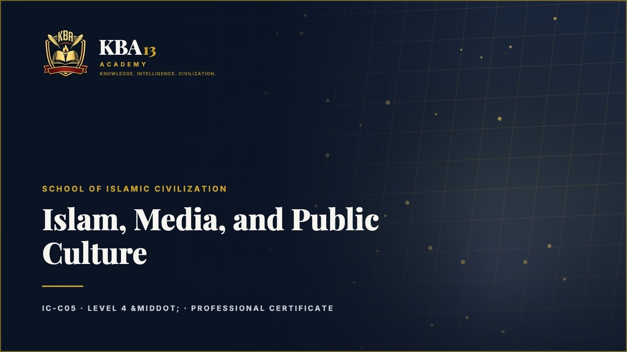 IC-C05 Islam, Media, and Public Culture