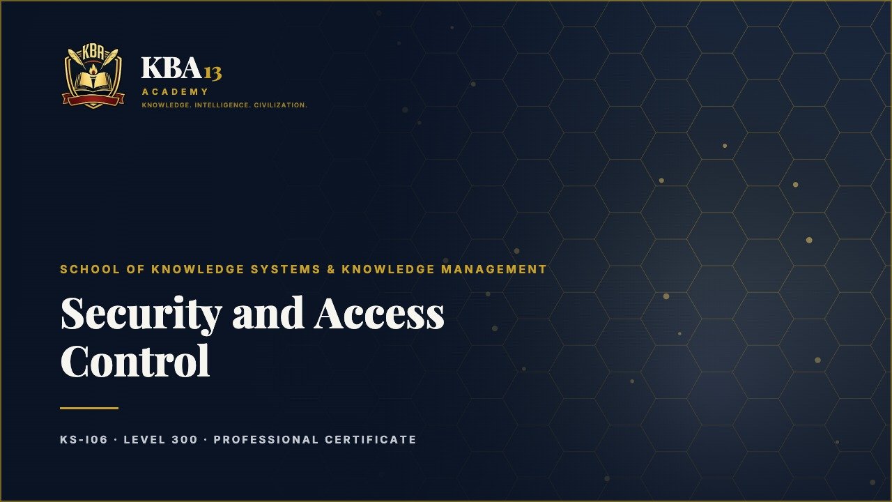 KS-I06 — Security and Access Control