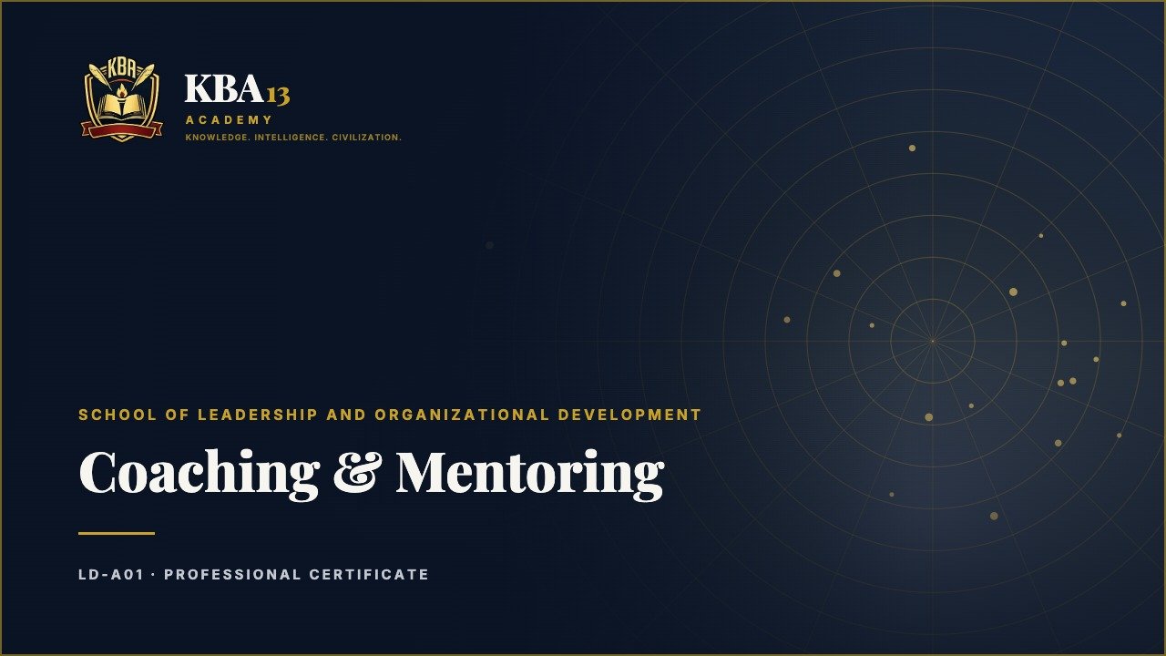 LD-A01 — Coaching & Mentoring