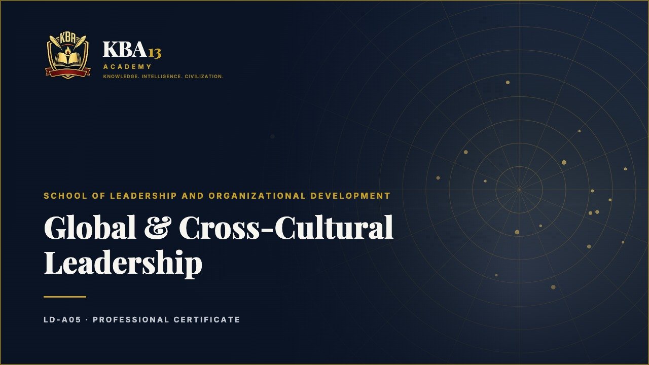 LD-A05 — Global & Cross-Cultural Leadership
