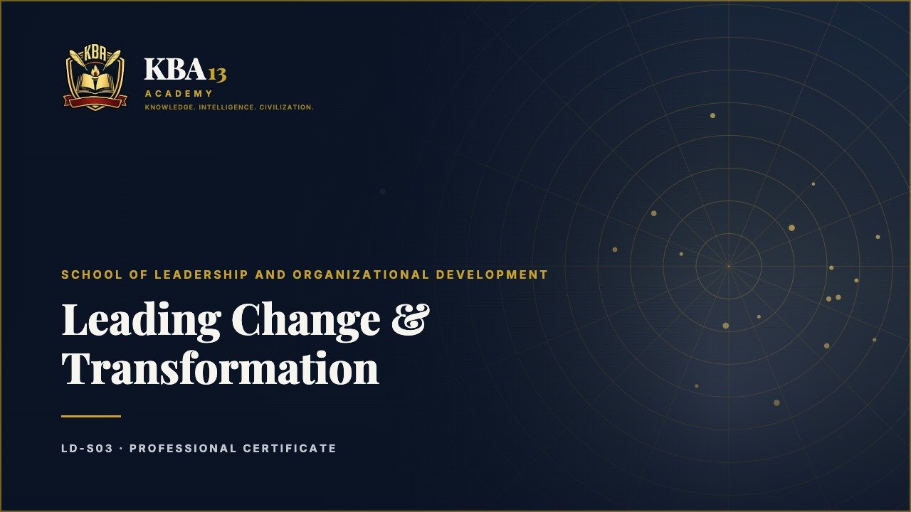 LD-S03 — Leading Change & Transformation