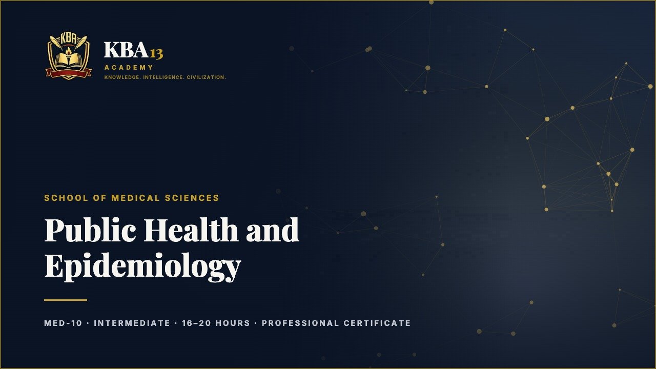 MED-10 — Public Health and Epidemiology