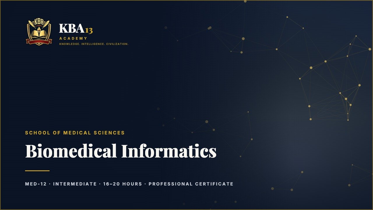 MED-12 — Biomedical Informatics
