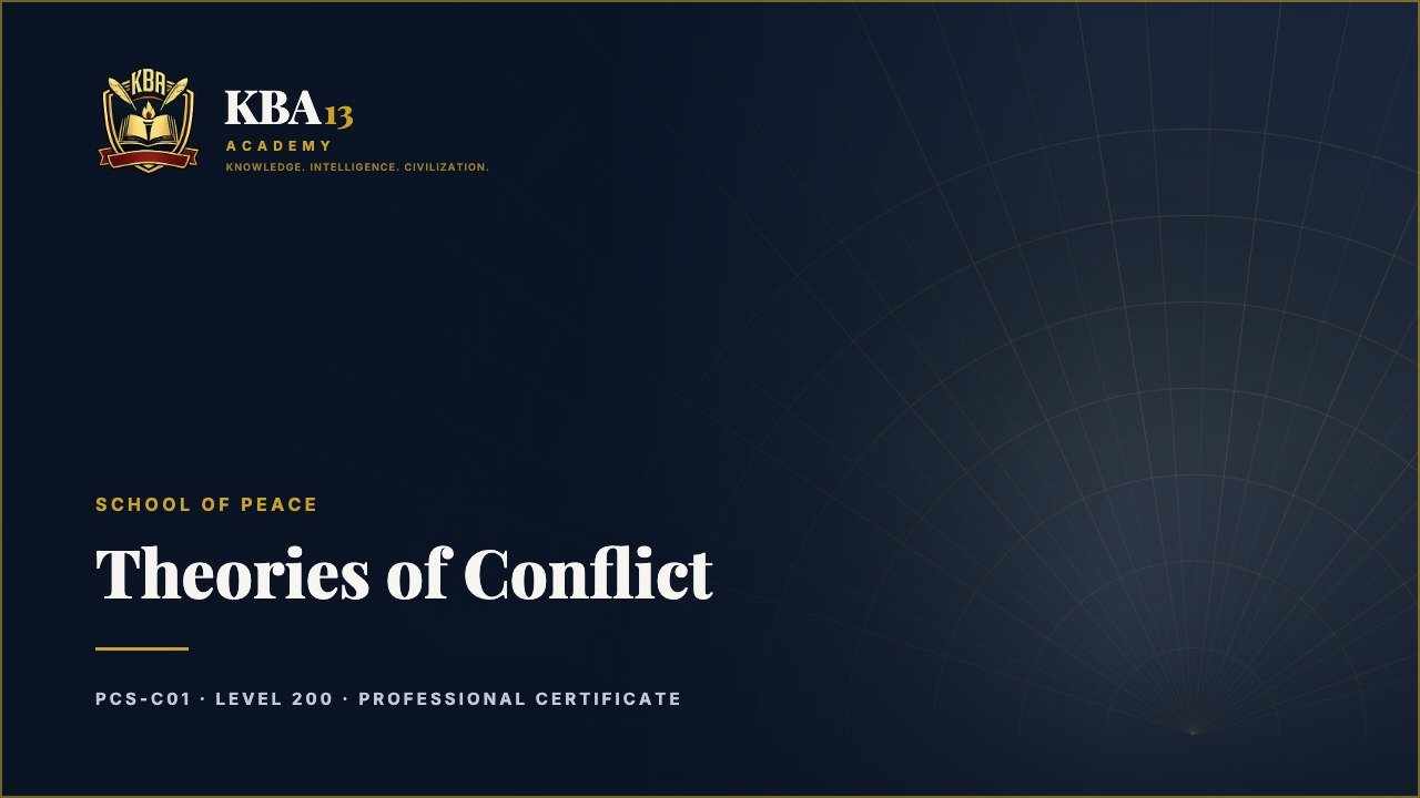 PCS-C01 — Theories of Conflict