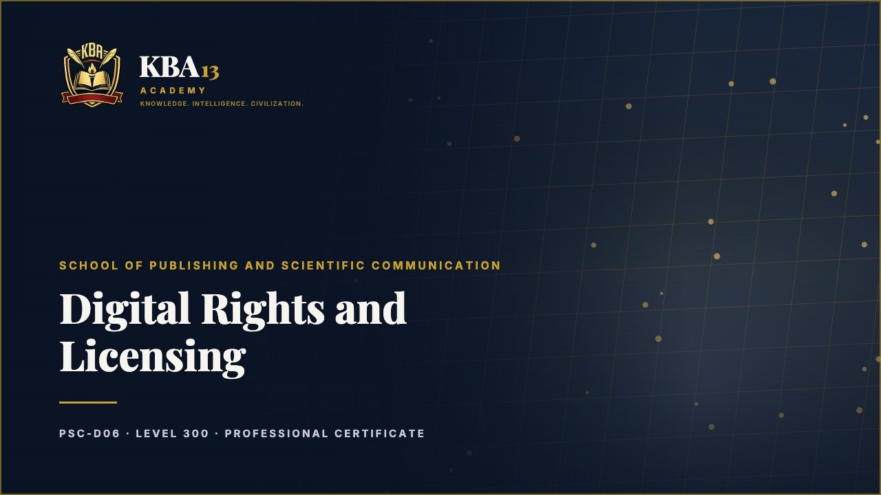 PSC-D06 — Digital Rights and Licensing