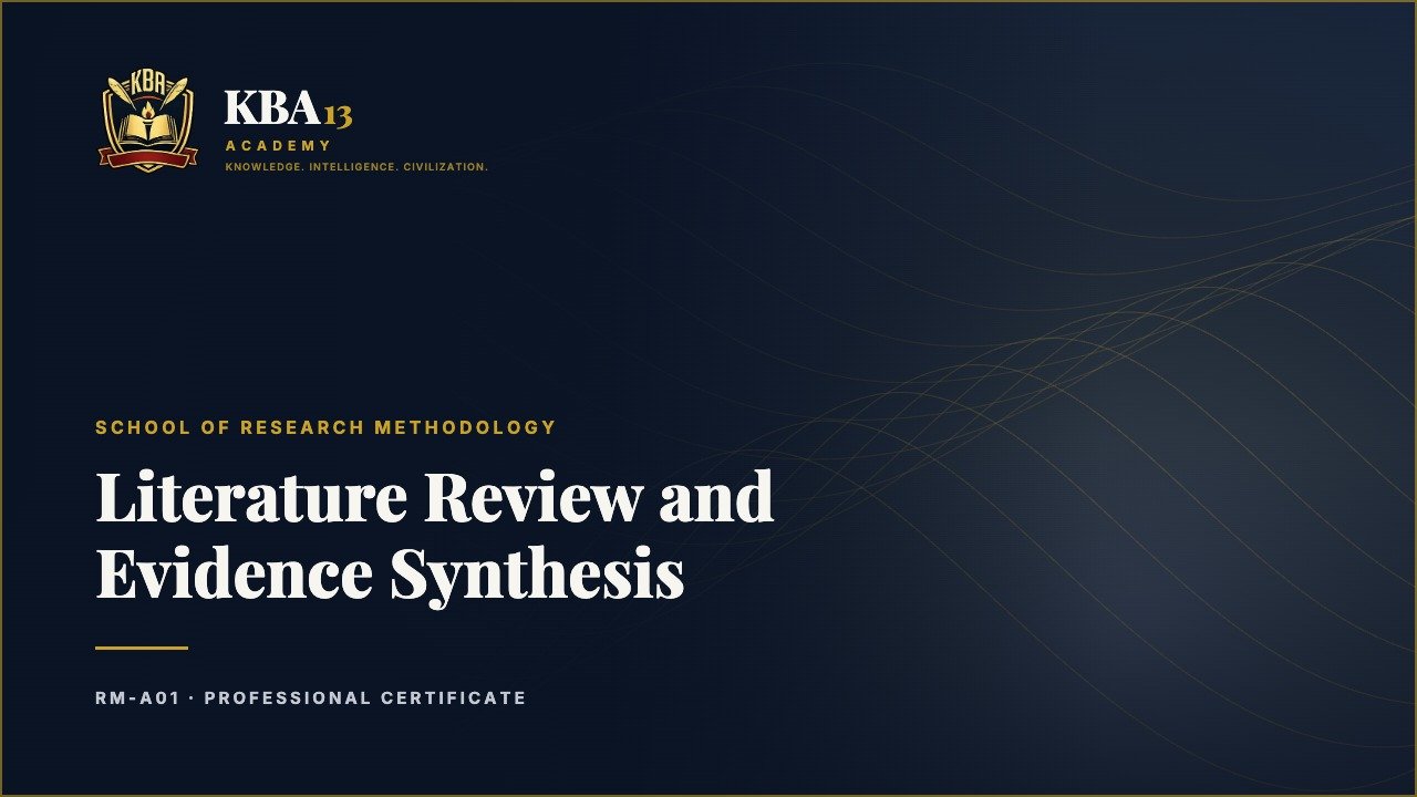 RM-A01 — Literature Review and Evidence Synthesis