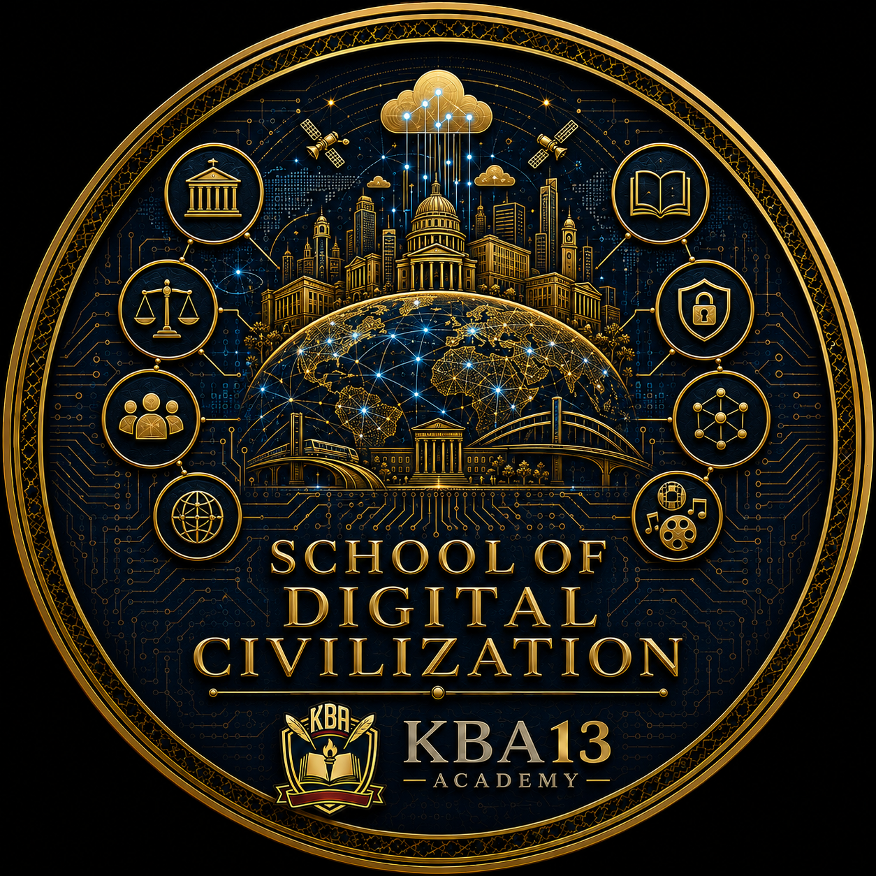 Digital civilization emblem