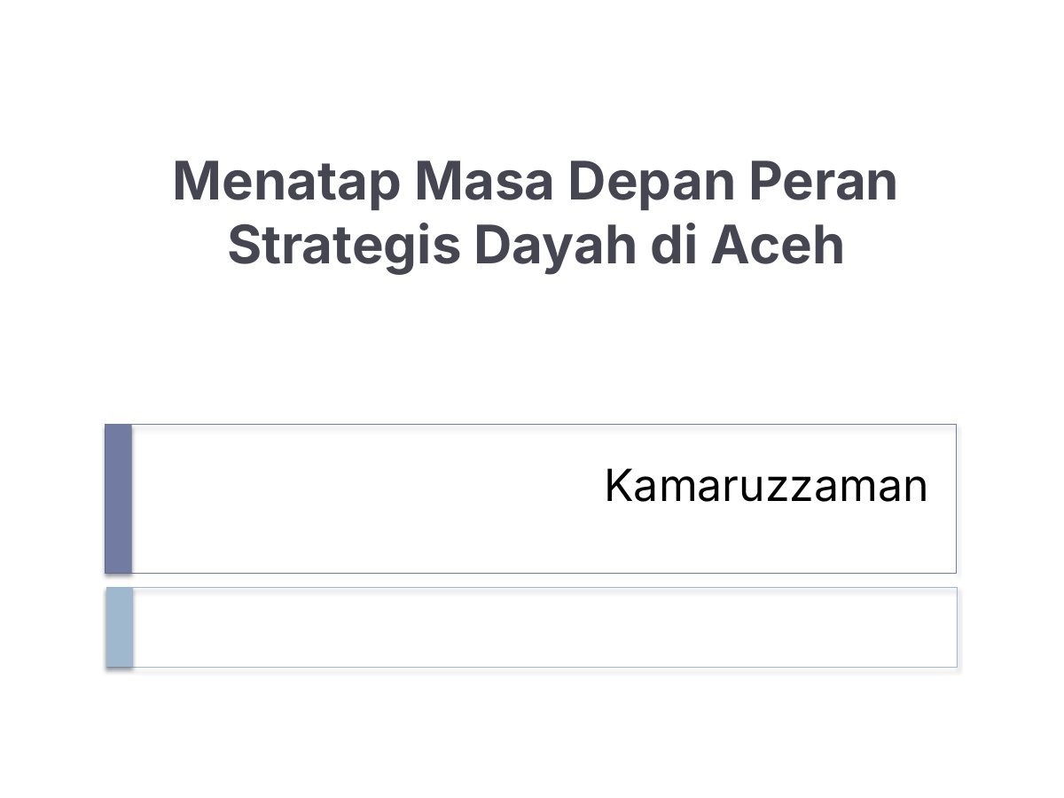 Menatap Masa Depan Peran Strategis Dayah di Aceh