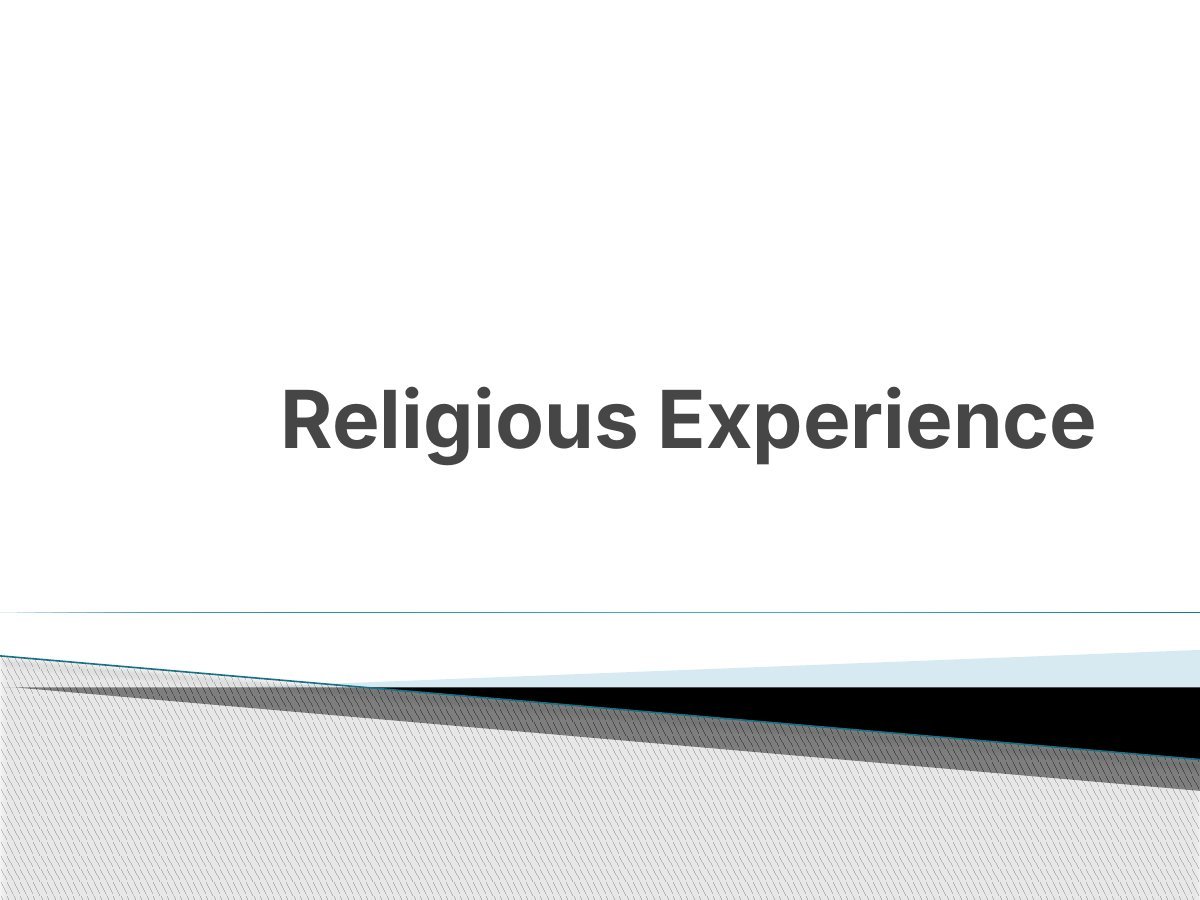 Religious Experience