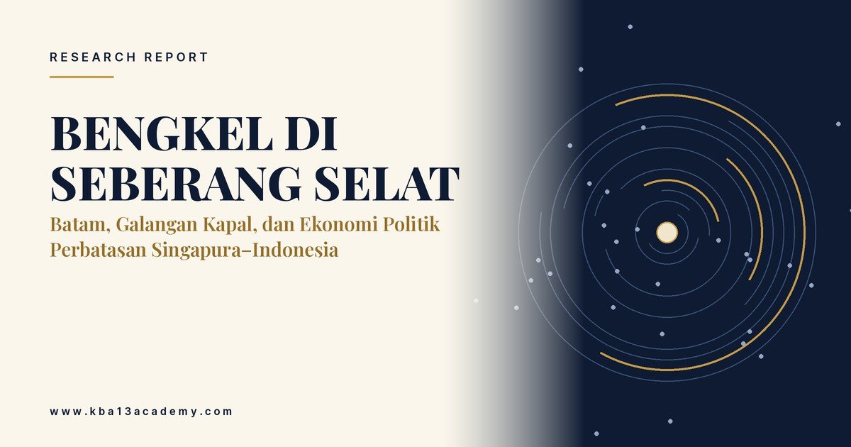 Bengkel di Seberang Selat: Batam, Galangan Kapal, dan Ekonomi Politik Perbatasan Singapura–Indonesia