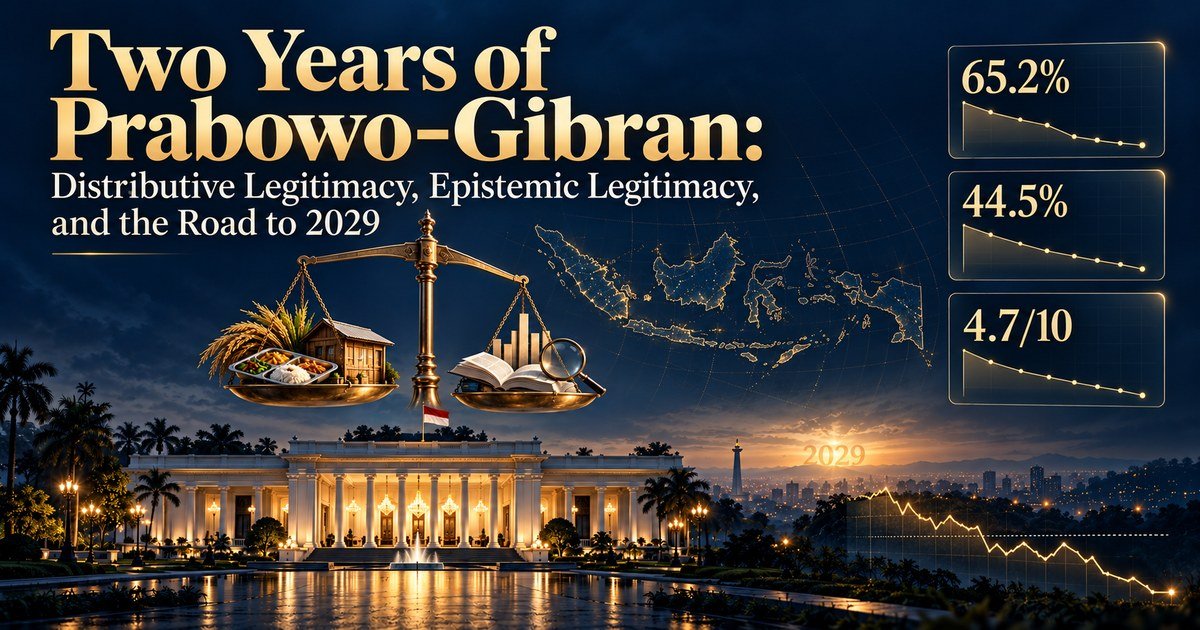 Dua Tahun Prabowo–Gibran: Legitimasi Distributif, Legitimasi Epistemik, dan Jalan Menuju 2029