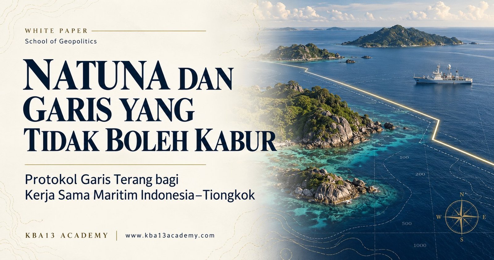 Natuna dan Garis yang Tidak Boleh Kabur: Protokol Garis Terang bagi Kerja Sama Maritim Indonesia–Tiongkok