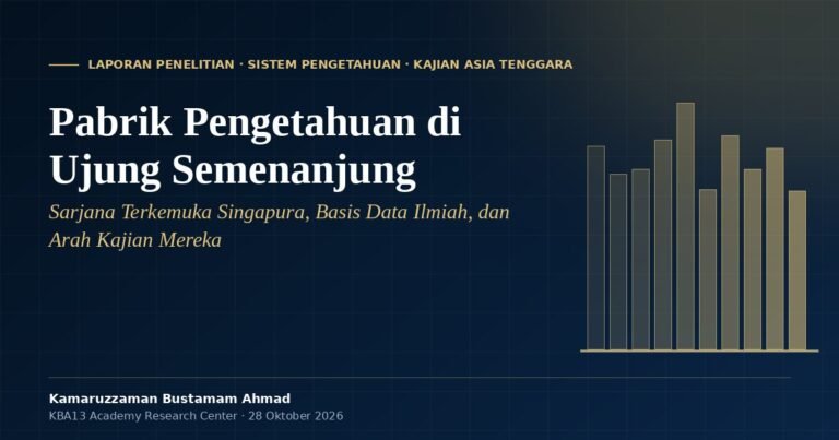 Pabrik Pengetahuan di Ujung Semenanjung: Sarjana Terkemuka Singapura, Basis Data Ilmiah, dan Arah Kajian Mereka